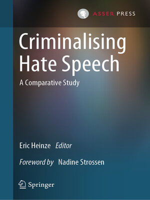 cover image of Criminalising Hate Speech